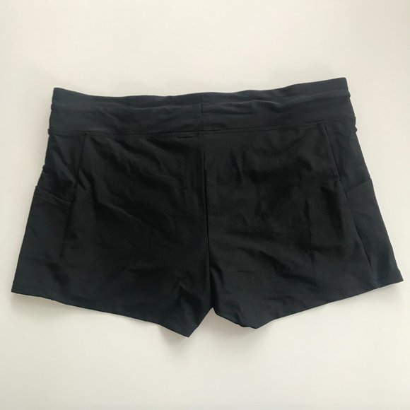 Gossip pull on black elastic waist swim shorts - Picture 2 of 2